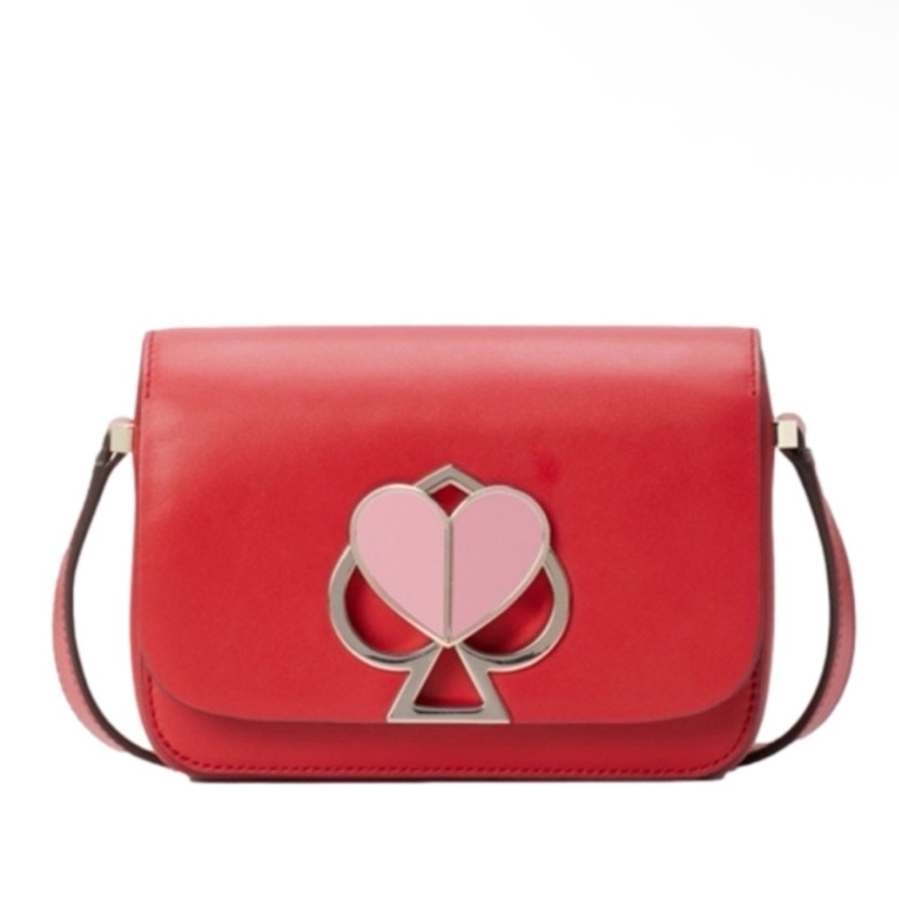 Kate Spade - Nicola Twistlock Small Shoulder Bag in Chili Red